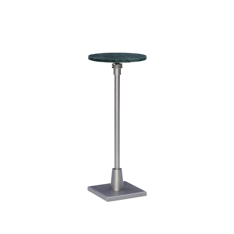 Table à boisson réglable en hauteur, Argent et Vert / Doré et Sable, Dessus en marbre, 1 personne