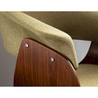 Chaise de salle à manger et d'appoint Mid-Century Modern, plusieurs coloris, tissu / similicuir / velours, 1 place