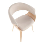 Chaise de salle à manger et d'appoint Mid-Century Modern, plusieurs coloris, tissu / similicuir / velours, 1 place
