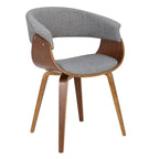Chaise de salle à manger et d'appoint Mid-Century Modern, plusieurs coloris, tissu / similicuir / velours, 1 place