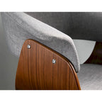 Chaise de salle à manger et d'appoint Mid-Century Modern, plusieurs coloris, tissu / similicuir / velours, 1 place