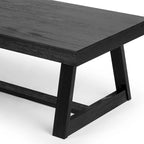 Table basse rectangulaire en pin, finition blonde / coquille / noix de pécan / brossée blanc côtier, style campagnard