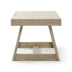 Table basse rectangulaire en pin, finition blonde / coquille / noix de pécan / brossée blanc côtier, style campagnard