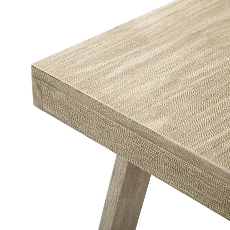 Table basse rectangulaire en pin, finition blonde / coquille / noix de pécan / brossée blanc côtier, style campagnard