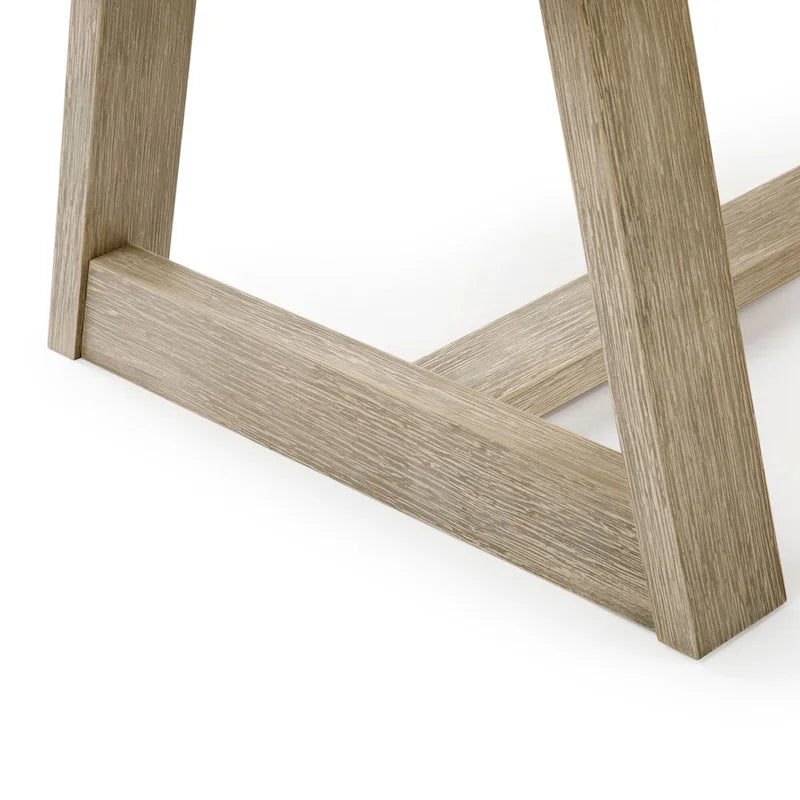 Table basse rectangulaire en pin, finition blonde / coquille / noix de pécan / brossée blanc côtier, style campagnard