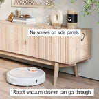 Meuble TV à lattes avec pieds en bois et portes de rangement, marron / marron clair / beige / acajou, style scandinave du milieu du siècle, convient aux téléviseurs jusqu'à 65 pouces