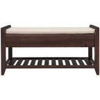 Banc de rangement d'entrée en pin avec tiroirs, Gris délavé / Blanc / Vieux pin / Bleu / Espresso, 1-2 personnes
