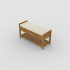 Banc de rangement d'entrée en pin avec tiroirs, Gris délavé / Blanc / Vieux pin / Bleu / Espresso, 1-2 personnes