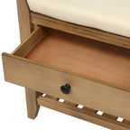 Banc de rangement d'entrée en pin avec tiroirs, Gris délavé / Blanc / Vieux pin / Bleu / Espresso, 1-2 personnes