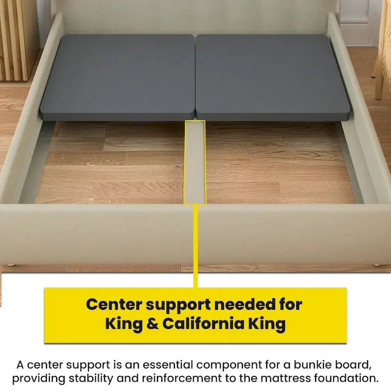 Sommier tapissier divisible pour matelas, gris, 3,8 cm d'épaisseur, simple / double / grand / très grand / très grand californien
