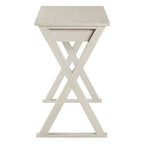 Bureau d'écriture en X avec tiroir accessoire, noir/blanc, style moderne, 1 personne