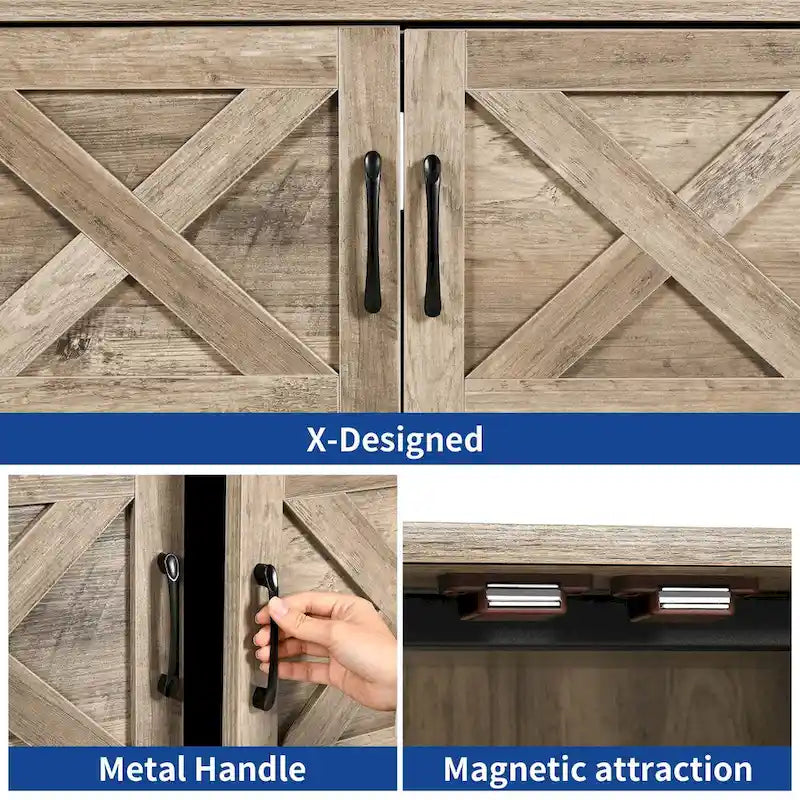 Meuble de support pour aquarium de 150-190 litres avec armoire et prise de courant intégrée, Noir / Blanc / Gris, Style moderne