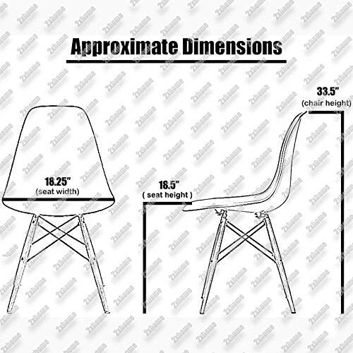 Chaise de salle à manger en plastique style Eiffel, rouge/bleu/jaune/noir, pieds en bois naturel, 1 personne