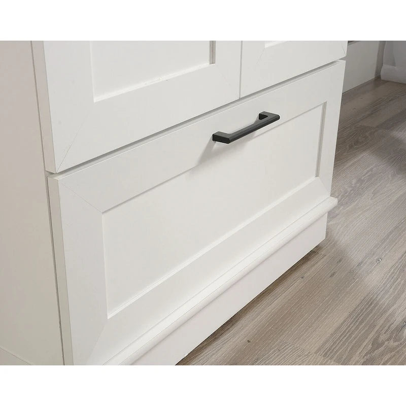 Meuble de rangement pour garde-robe avec tringle, étagère réglable et tiroir, Chêne Dakota / Chêne Sienna / Blanc doux / Chêne Salt, Style classique