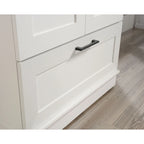 Meuble de rangement pour garde-robe avec tringle, étagère réglable et tiroir, Chêne Dakota / Chêne Sienna / Blanc doux / Chêne Salt, Style classique