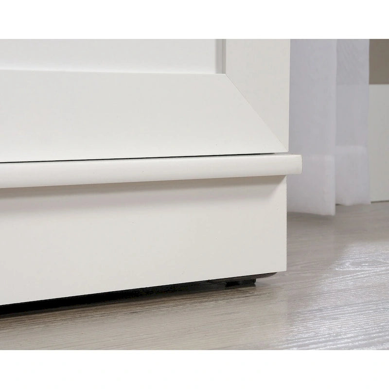 Meuble de rangement pour garde-robe avec tringle, étagère réglable et tiroir, Chêne Dakota / Chêne Sienna / Blanc doux / Chêne Salt, Style classique