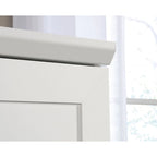 Meuble de rangement pour garde-robe avec tringle, étagère réglable et tiroir, Chêne Dakota / Chêne Sienna / Blanc doux / Chêne Salt, Style classique