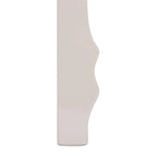 Console en laque avec pieds en volute, taupe / blanc, style gustavien