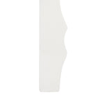Console en laque avec pieds en volute, taupe / blanc, style gustavien