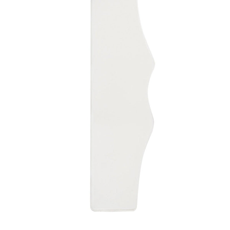 Console en laque avec pieds en volute, taupe / blanc, style gustavien