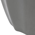 Table d'appoint d'intérieur/extérieur en béton, ivoire/gris foncé, carrée, style moderne