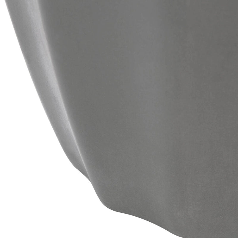 Table d'appoint d'intérieur/extérieur en béton, ivoire/gris foncé, carrée, style moderne