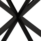 Table à manger extensible avec piétement en métal croisé et boîte de rangement, brun rustique/gris, style ferme, 4-6 personnes