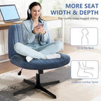 Chaise de bureau pivotante sans accoudoirs avec assise en tissu et hauteur réglable, beige/marron/gris, style moderne, 1 personne