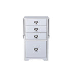Bureau mural pliant avec 3 tiroirs et tiroir classeur, blanc, style gain de place, 1 personne