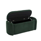 Banc ottoman de rangement en velours côtelé, orange / beige / gris clair / bleu marine / émeraude / noir, charnière de sécurité, 1 à 3 personnes
