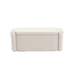 Banc ottoman de rangement en velours côtelé, orange / beige / gris clair / bleu marine / émeraude / noir, charnière de sécurité, 1 à 3 personnes