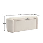 Banc ottoman de rangement en velours côtelé, orange / beige / gris clair / bleu marine / émeraude / noir, charnière de sécurité, 1 à 3 personnes