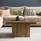 Table basse carrée, Marron, Style moderne du milieu du siècle, Salon 1-2 personnes